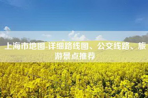 上海市地图-详细路线图、公交线路、旅游景点推荐