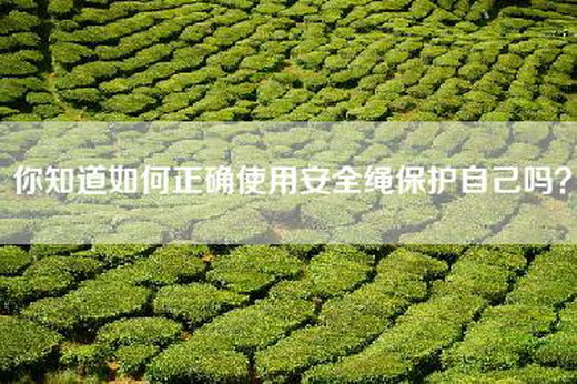 你知道如何正确使用安全绳保护自己吗？