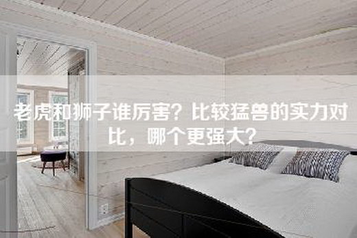 老虎和狮子谁厉害？比较猛兽的实力对比，哪个更强大？