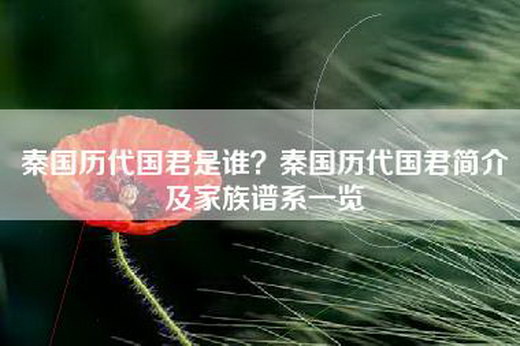 秦国历代国君是谁？秦国历代国君简介及家族谱系一览