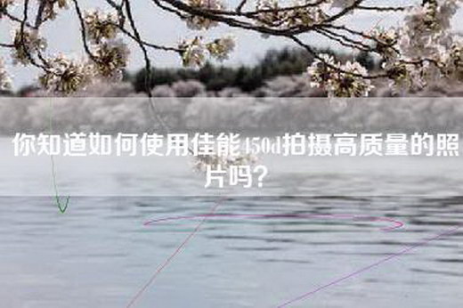 你知道如何使用佳能450d拍摄高质量的照片吗？