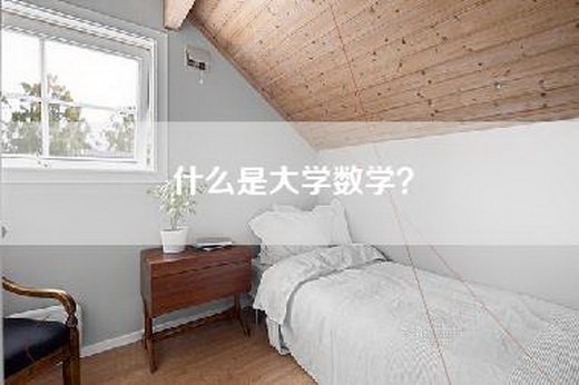 什么是大学数学？