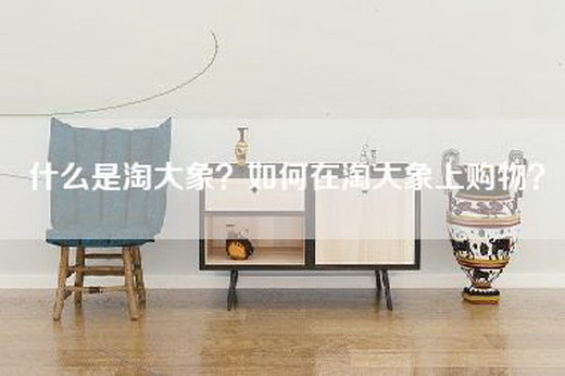 什么是淘大象？如何在淘大象上购物？