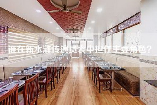 谁在新水浒传演员表中担任主要角色？