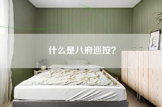 什么是八府巡按？