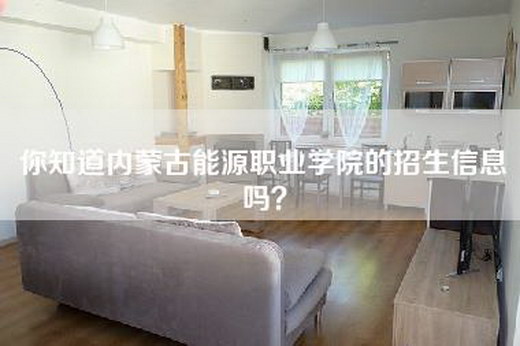你知道内蒙古能源职业学院的招生信息吗？