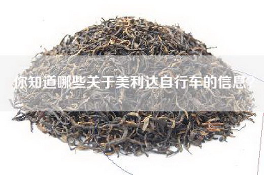 你知道哪些关于美利达自行车的信息？