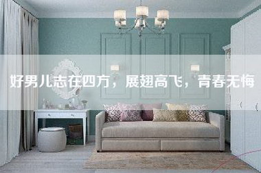 好男儿志在四方，展翅高飞，青春无悔