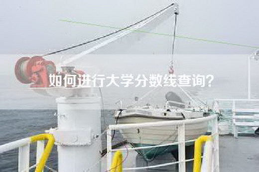 如何进行大学分数线查询？