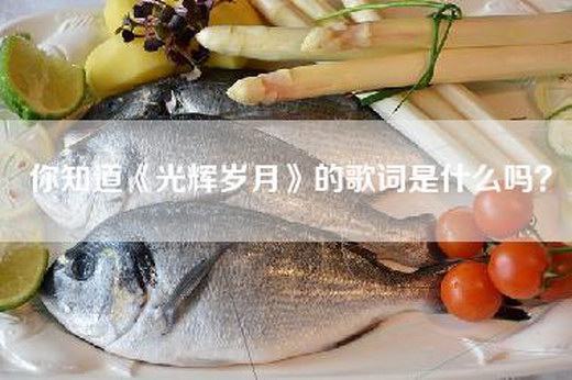 你知道《光辉岁月》的歌词是什么吗? 你知道《光辉岁月》的歌词是什么吗?