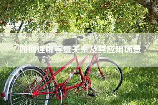 如何理解等量关系及其应用场景 如何理解等量关系及其应用场景