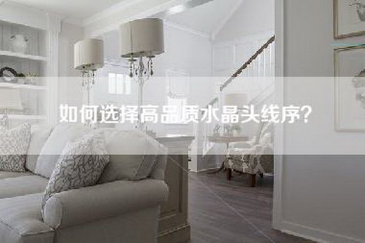 如何选择高品质水晶头线序？