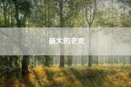 最大的老虎