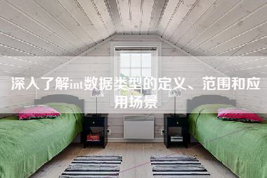 深入了解int数据类型的定义、范围和应用场景