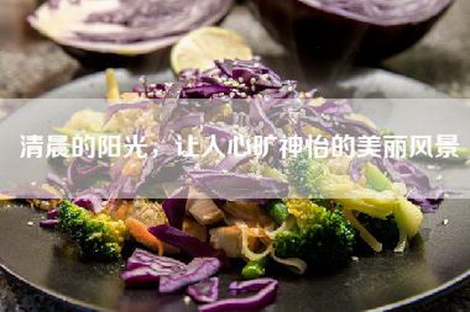 清晨的阳光，让人心旷神怡的美丽风景