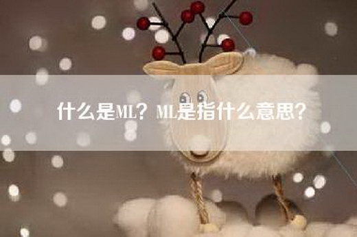 什么是ML？ML是指什么意思？