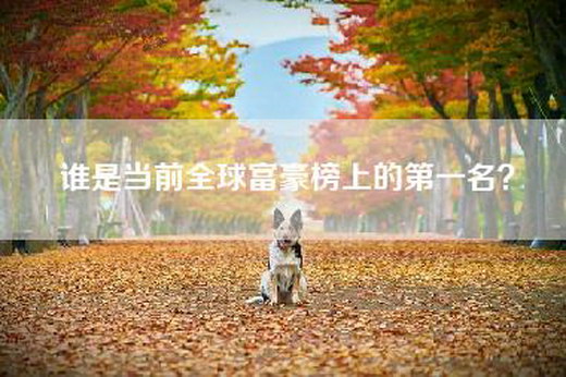 谁是当前全球富豪榜上的第一名? 谁是当前全球富豪榜上的第一名?