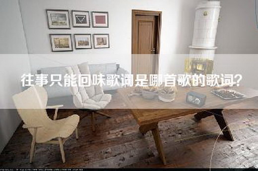 往事只能回味歌词是哪首歌的歌词？