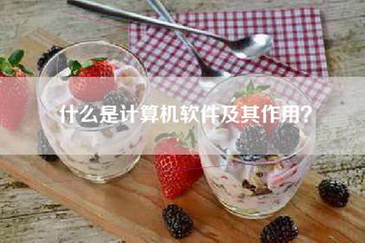 什么是计算机软件及其作用? 什么是计算机软件及其作用?