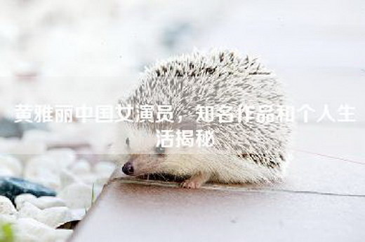 黄雅丽中国女演员，知名作品和个人生活揭秘