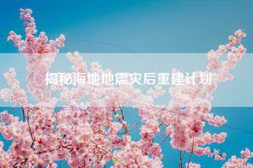 揭秘海地地震灾后重建计划 揭秘海地地震灾后重建计划