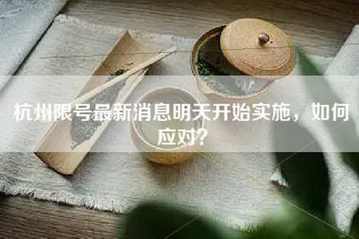 杭州限号最新消息明天开始实施，如何应对？