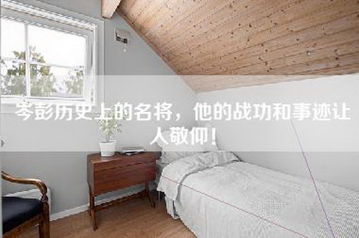 岑彭历史上的名将，他的战功和事迹让人敬仰！